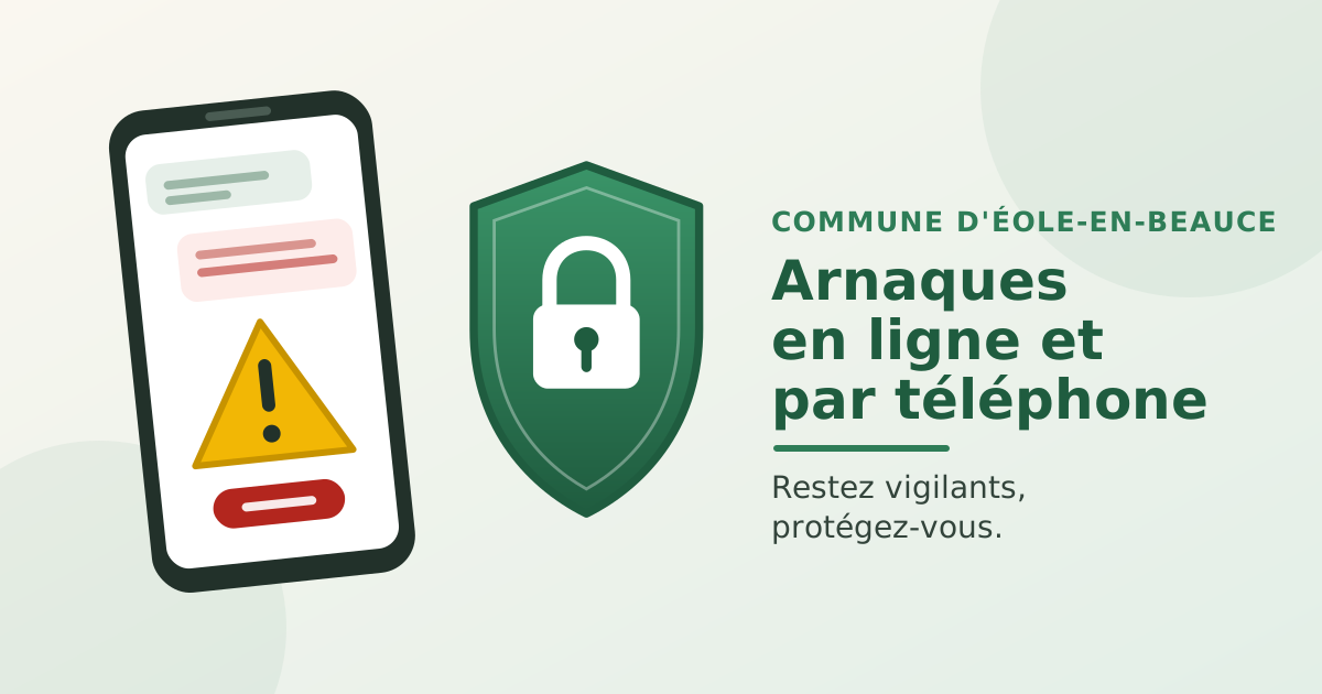 Un téléphone affichant une alerte et un bouclier-cadenas : se protéger des arnaques